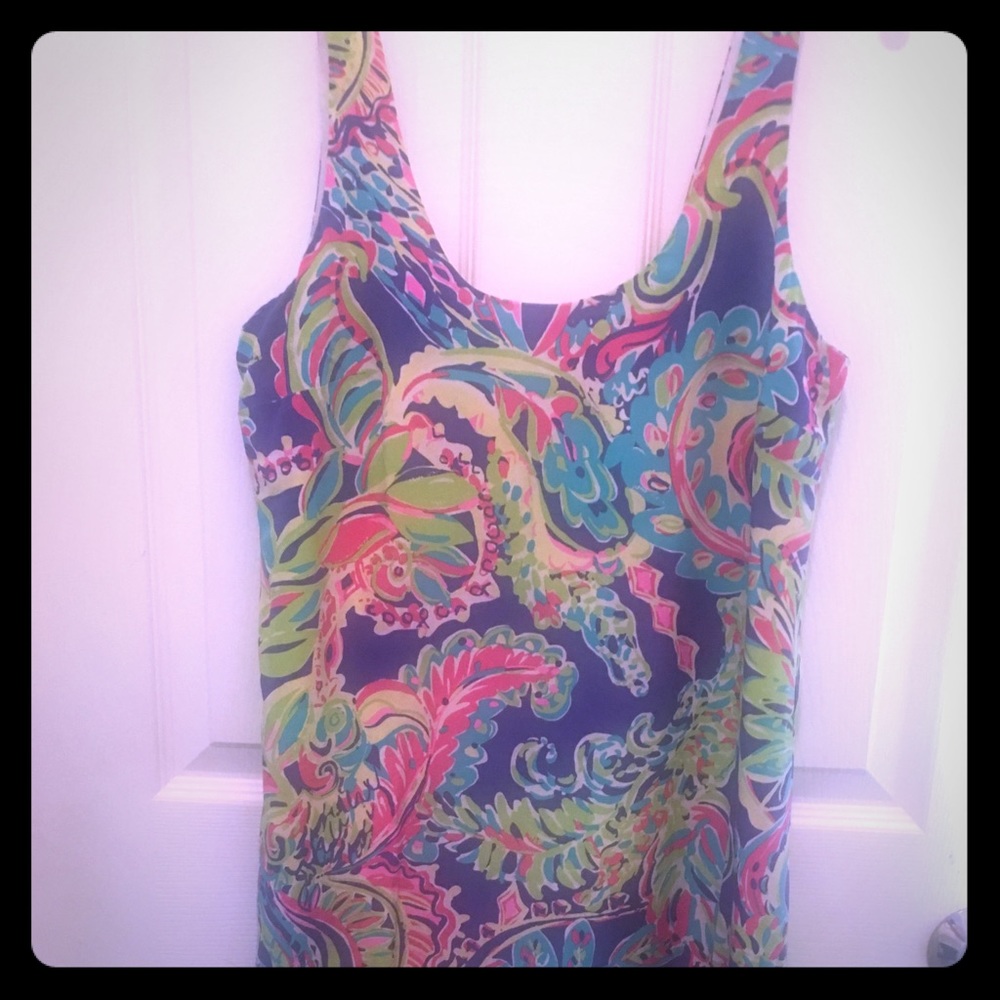 Lilly Pulitzer silky Rayon dress size M